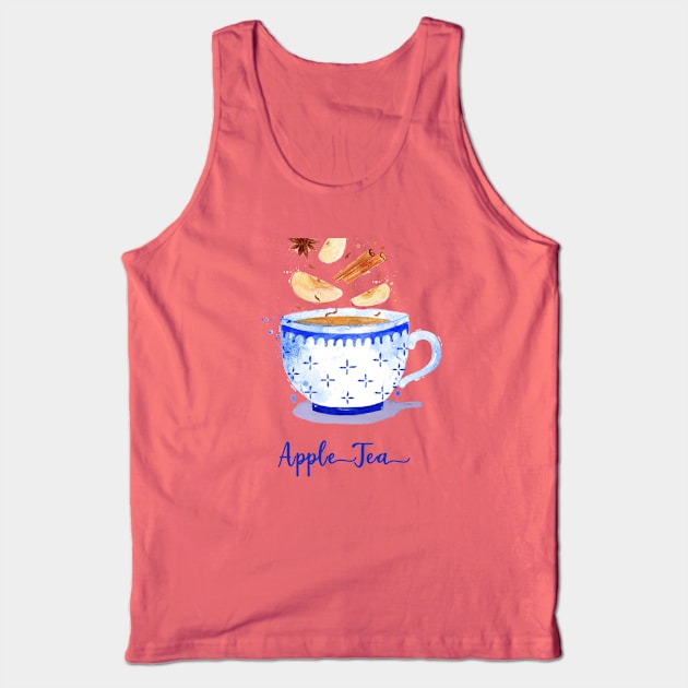 Apple Tea In A Mug Tank Top by susannefloe